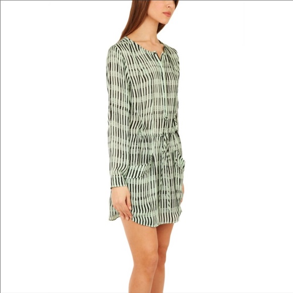 A.L.C. Silk Simona Printed Tunic Dress size S/P - Picture 2 of 4